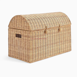 Coffre de rangement en rotin spacieux pour enfants Organisateur de jouets en osier Boho pour maisons élégantes - Product Image 3