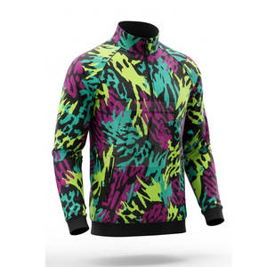 Veste à fermeture éclair sur le côté pour homme, sublimée, légère, moderne, pour la salle de sport, l'entraînement et les sports de plein air - Product Image 4