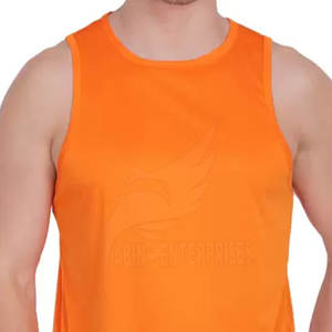 Camiseta sin mangas con estampado sólido ligero de algodón para hombre, ropa transpirable para gimnasio, estilo deportivo informal, diseño sin mangas de verano - Product Image 6