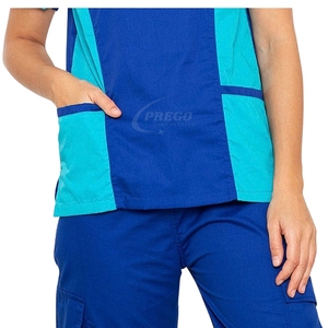 ชุดยูนิฟอร์มพยาบาลแบบใหม่สำหรับทุกเพศ |   ชุดสครับผ้าถักเนื้อนุ่มระบายอากาศได้ดี ผลิตจากผ้าฝ้ายผสมโพลีเอสเตอร์ สำหรับโรงพยาบาล |   ชุดพยาบาลแบบสั่งทำพิเศษ - Product Image 5