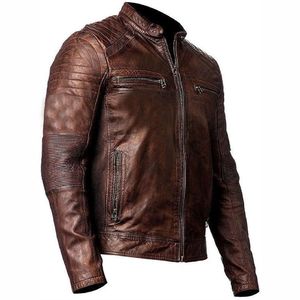Chaquetas para Hombre en Oferta, Transpirables, con Logotipo Personalizado, Material Suave, Chaqueta de Cuero Genuino para Hombre - Product Image 2