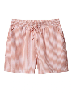 Short boxer décontracté en coton rose avec poches frontales et poche plaquée arrière, tissu respirant et écologique, taille élastique - Product Image 2