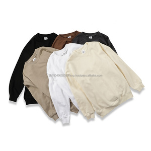 Custom High Quality Pullover 100% Cotton Sweatshirt Oversized Fitted Heavyweight Men Plain Crewneck Fashion Sweatshirt - Product Image 1