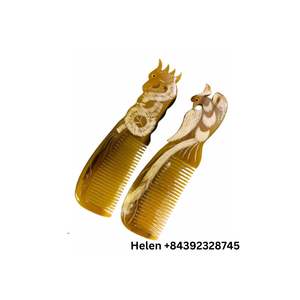 Portable Cow Horn <b>Comb</b> with Finest Quality <b>Hair</b> Care Horn <b>Comb</b> <b>for</b> Women and <b>Man</b> <b>Hair</b> Care Easy to Use - Product Image 3