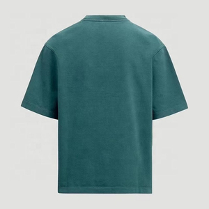Camiseta personalizada de algodón 2025 Heavyweight 100% al por mayor, Polo liso con hombros caídos, impresión de alta calidad personalizable - Product Image 4