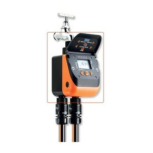Programador de Riego AQUADUE 8410 Claber 9V para Microirrigación, Temporizador de Agua por Goteo para Jardín de Duplo - Product Image 1