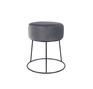 Artesanato indiano design exclusivo otomano bar fezes com pó preto coted acabado stand pé fezes disponíveis melhor taxa - Product Image 5