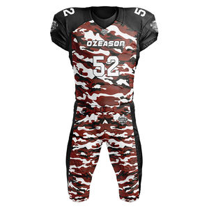 Venta al por mayor de diseño de camuflaje de alta calidad de combate para hombres jóvenes adultos uniforme de fútbol americano Jersey - Product Image 5