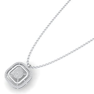 REYES Venta caliente 14K oro brillante corte redondo 0,23 quilates Moissanite colgante collares para mujeres precio al por mayor joyería fina - Product Image 2