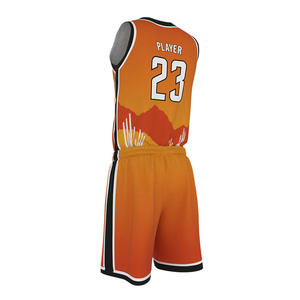 Nom d'équipe personnalisé GANTS de haute qualité Uniforme de basket-ball de ville Maillot de basket-ball en maille vierge pour l'entraînement Ensembles de vêtements de basket-ball - Product Image 4