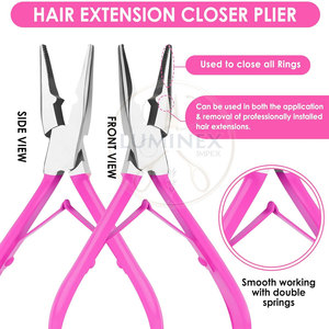 Kit Profesional de Herramientas para Extensiones de Cabello de Acero Inoxidable con Agarre Antideslizante y Cómodo, Opciones de Logotipo y Color Personalizados, Alta Calidad - Product Image 3