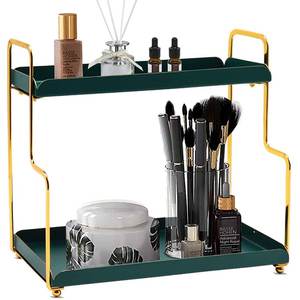 Porte-parfum décoratif en métal en laiton AK avec 3 niveaux rectangulaires en finition multicolore pour la décoration intérieure/accents de décoration d'hôtel - Product Image 5