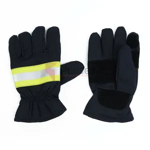 Fire Fighting Leather Good Quality Gloves Fire Proof Heat Insulation Flame Retardant Safety Gloves For Unisex
