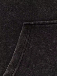 Haute qualité lavé à l'acide hommes sweats à capuche nouveau Design respirant coton léger hiver porter pierre techniques imprimer polaire tissu - Product Image 3