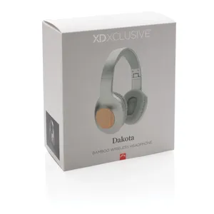 Cuffie Wireless Dakota in Bambù Sostenibile, Gadget USB Promozionale - Product Image 5