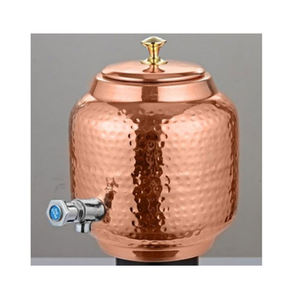 หม้อจ่ายน้ำทันสมัยทำจากทองแดงบริสุทธิ์พร้อมดีไซน์แบบตอกเหมาะอย่างยิ่งสำหรับการจัดเก็บน้ำอย่างมีสไตล์และเหยือกทองแดงสำหรับระบายความร้อน - Product Image 2