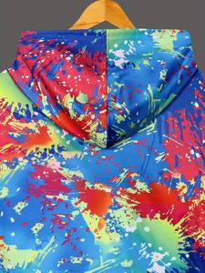 Sudadera con capucha recortada de algodón para mujer, diseño de moda transpirable, estampado de grafiti, estilo deportivo informal, logotipo personalizado para invierno - Product Image 6