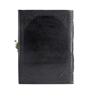 Hot Selling Leather Cover Journal Antique Deckle Edge Paper Vintage Leather Journal With Lock Closure for Sale at Best Price - Product Image 1