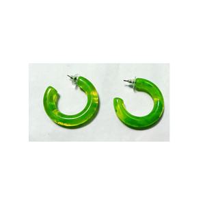Boucles d'oreilles écologiques en résine nouvellement faites à la main polies pour une utilisation en cadeau de fête Bijoux de mode Boucles d'oreilles en résine époxy de haute qualité - Product Image 6