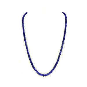 Debe comprar collar de cuentas de zafiro azul con diseño Premium para mujer - Product Image 4