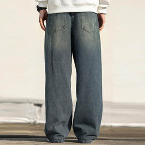 Factory Direct Selling Fashionable Men's Oversized Denim Pant Premium Quality Lightweight Summer Men Oversized Denim Pant - Product Image 2
