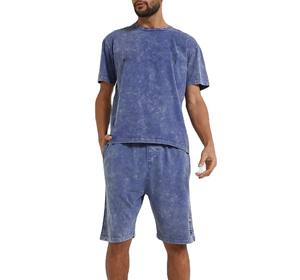 New Arrival <b>Short</b> <b>Set</b> OEM Custom Blank Plain Cotton Oversized Sweatsuit Tracksuit 2 Pieces <b>T</b> <b>Shirt</b> <b>and</b> <b>Shorts</b> <b>Set</b> for <b>Men</b> - Product Image 1