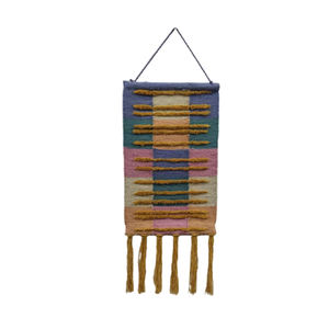 Belle tenture murale moderne en laine tissée à la main de conception Boho pour la décoration murale à bas prix - Product Image 4