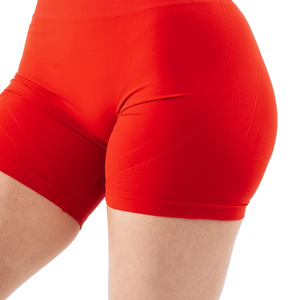 Shorts Deportivos Rojos sin Costuras para Mujer, de Cintura Alta, Elásticos, Moldeadores, para Entrenamiento, Fitness y Ejercicio - Product Image 6