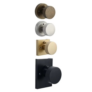 Bouton de porte rond de base pour la maison et le bureau Poignée élégante et simple pour porte intérieure de chambre à coucher Conception solide et durable - Product Image 2