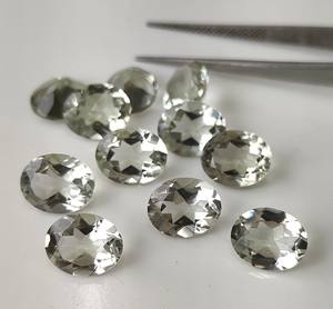 Oferta Especial: Amatista Verde Natural, Gema Suelta, Corte Ovalado Facetado 4x6mm-10x12mm con Juego de Color y Fuego para Fabricación de Joyas - Product Image 2