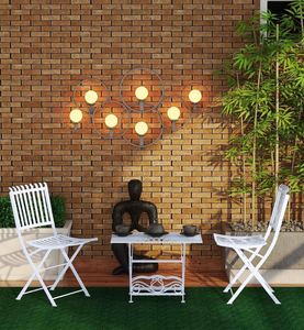 EW-Juego de mesa y silla de metal de diseño de lujo para el hogar, conjunto de muebles de jardín para interior y exterior, bar y restaurante de hotel abierto en la encimera - Product Image 4