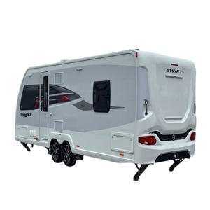 New Adventure White Aluminum RV 4x4 Off-Road Camping Travel <b>Trailers</b> Caravan Mobile House Camper Street Flatbed Camper Truck - Product Image 2
