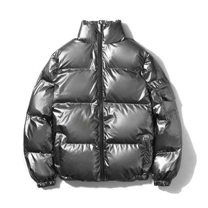 Veste bouffante en laine de haute qualité avec logo personnalisé pour hommes, respirante, style à la mode avec col montant, vierge pour l'hiver - Product Image 6