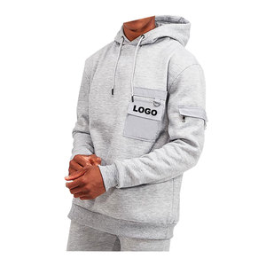 ใหม่กางเกงวอร์มผ้าฝ้ายผสมมีฮู้ดสำหรับผู้ชายกางเกงขายาวผ้า100% ขนาดใหญ่พิมพ์ลายผ้าพัฟฟ์สีดำ - Product Image 5