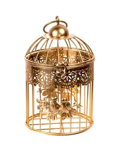 Handmade Flower Design Metal Iron Wire Round Birdcage Classic Stylish New Arrival Handmade Wholesale Price <b>Sale</b> Metal Birdcage - Product Image 2