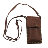 Bolsa cruzada de cuero clásica para teléfono celular Bolsos de mujer Mini bolsos de teléfono móvil personalizados de calidad superior