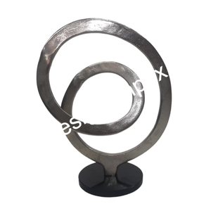 Accessoires décoratifs pour la maison Figurine abstraite en aluminium en métal Sculpture personnalisée avec fournitures d'événement de base - Product Image 2