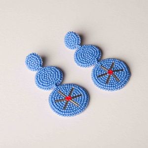 ต่างหูปักลูกปัดหลากสี - Product Image 1