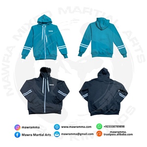 Sudadera con capucha de Invierno Polar con cremallera personalizada al por mayor, ropa de calle con logotipo personalizado de alta calidad para unisex 100% algodón - Product Image 5