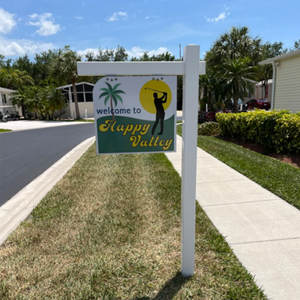 ป้าย<span class=keywords><strong>ขาย</strong></span><span class=keywords><strong>บ้าน</strong></span>แบบกำหนดเอง ขนาด 6 ฟุต ทำจาก PVC พร้อมแผ่นพลาสติก ป้ายสนาม ป้ายสวน ของตกแต่งสวน (ไม่รวมป้าย) - Product Image 5