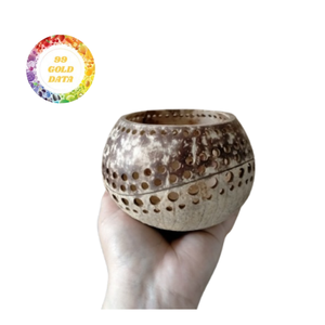 Cuenco de cáscara de coco de Vietnam, cuenco de coco natural hecho a mano ecológico, proveedor sostenible y reutilizable - Product Image 5