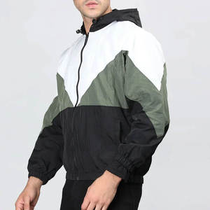 Color Panel <b>Waterproof</b> Windbreaker Softshell <b>Jacket</b> for Men's Outerwear Full Zipper Softshell Windbreaker <b>Jackets</b> with Hood - Product Image 4