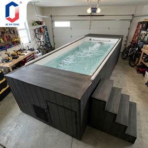 Piscina Elevada para Jardín con Panel Lateral Transparente y Cascada Junto a la Terraza Exterior para Patio Trasero o Villa, 20x40 pies - Product Image 2