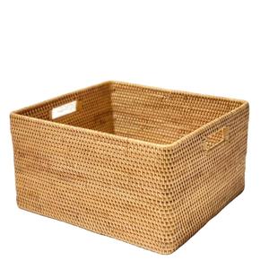 Panier à linge Rectangle VietNam, panier de rangement en rotin naturel fait à la main à bas prix de King Craft - Product Image 1