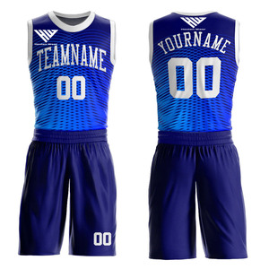 Conjuntos de Uniformes de Baloncesto Reversibles de Doble Capa Hechos a Medida para Equipos, Conjunto Corto de Uniforme de Baloncesto con Estampado - Product Image 1