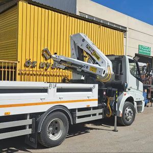 Grue montée sur camion mobile de haute qualité de 5 tonnes de grues Puma nouvelle flèche d'articulation hydraulique à moment de charge élevé avec pompe à boîte de vitesses - Product Image 2