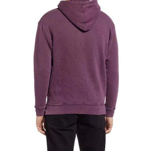 Sweat-shirts à capuche pour hommes en coton French Terry 400G, effet délavé, broderie personnalisée OEM, style pull-over long, séchage rapide, pour l'hiver - Product Image 3