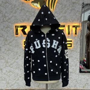 Sudadera con Capucha de Calidad Duradera con Cremallera, Estilo Desgastado, con Pedrería, Recién Llegada, al Mejor Precio, Chaqueta con Cremallera, Lavado Ácido, Sudadera de Forro Polar para Hombre, Estilo Urbano - Product Image 1