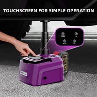 Cric hydraulique portable professionnel WANPU T670 5 tonnes 21V à batterie lithium rechargeable pour levage d'urgence de véhicules lourds