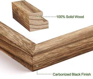 Handmade Polished <b>Wooden</b> Photo <b>Frame</b> Round Shape With Square Pattern Customized Size Best Gift Price - Product Image 5